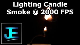 High Speed (2000 FPS): Lighting a Candle by its Smoke