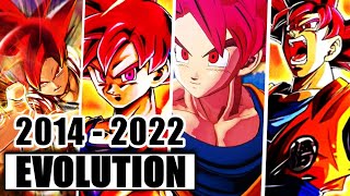 EVOLUTION OF GOKU SSJ GOD in Dragon Ball Games 2014-2022 超サイヤ人の神