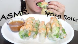 ASMR Shrimp Spring Rolls (Whispering) Eating SHOW | EatWithJas91