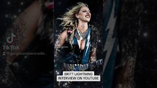 Check out Britt Lightning's full-length interview here on YouTube!