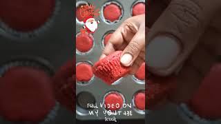 Red velvet cupcakes | icook #shortsvideo  #short #christmas #cake