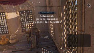 Assassin's Creed Mirage Terre selvagge forzieri attrezzatura schema di potenziamento pugnale occulto