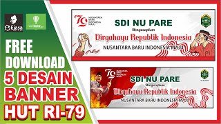 5 DESAIN BANNER DAN LOGO HUT RI 79 FREE DOWNLOAD