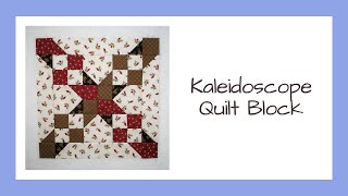 A Different Kind of Kaleidoscope Quilt Block Video Tutorial