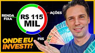 CHEGUEI EM 115 MIL REAIS! ONDE INVESTI? | Nadando No Dinheiro #10