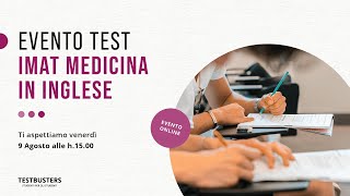 Test IMAT 2024 | Orientamento al test di medicina in inglese 2024 + Simulazione IMAT