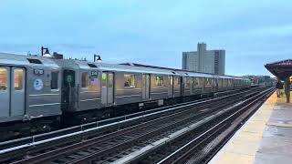 MTA NYCT: R62A #1720 Departing st Lawrence Ave (People seen surfing)