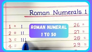 Roman Numbers 1 to 100|Roman Numeral from 1 to 100|How to Write Roman Number