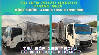 ISUZU QKR210 TẢI TRỌNG 1T9 VÀ 2T4 | THIẾT KẾ THÙNG KÍN INOX DÀI 4M4 | PHIÊN BẢN MỚI NHẤT 2023