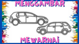 Menggambar dan Mewarnai Mainan Mobil Anak Laki-Laki | Menggambar & Mewarnai Mobil Keluarga