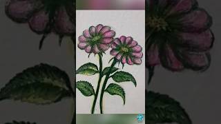 Easy Flower Painting || Acrylic Painting Tutorial #viral #shorts #trending