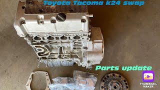 K24 swap Toyota Tacoma part 4