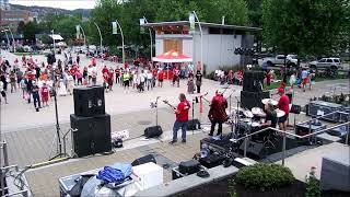 2024 CANADA DAY - KELOWNA BC - DOWNTOWN - STUART PARK PLAZA - 2 SONGS by LIVE BAND