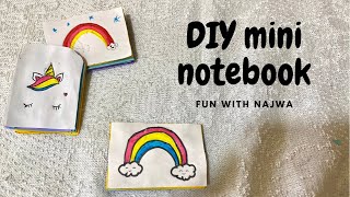 DIY mini notebook at home | paper crafts |Diy small notebook