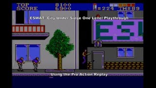 E-SWAT: City Under Siege One Level Playthrough using the PAR for the Master System :D #MasterSystem