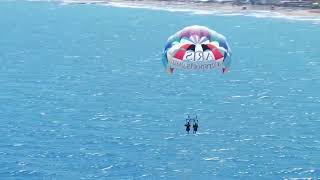 Parasailing 🪂 drone video from Aris Water Sports