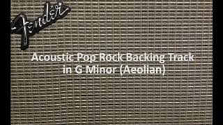 Acoustic Pop Rock Backing Track in G Minor (Aeolian)