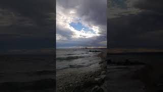 4 ottobre 2020 lake Garda Italy - the storm -