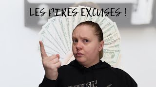 LES PIRES EXCUSES POUR NE PAS FAIRE SON BUDGET