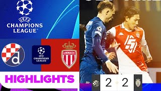 Dinamo Zagreb vs Monaco (2-2) Highlights | Champions League 2024 | gnk dinamo zagreb vs as monaco