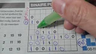 (#9559) Friday Binary Sudoku puzzle. Bonus Extra edition. 11-08-2024 Extra part 3 of 4