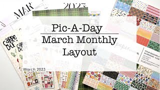 Decorate Planner with Me - March Pic-a-Day Monthly (Happy Planner)