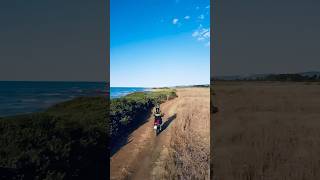 Riding my CRF300L on a sandy track 💣 #crf300l #crf300 #hondamoto #dronevideo #djimini3pro #offroad