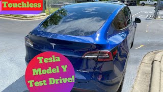 Tesla Model Y Touchless Test Drive