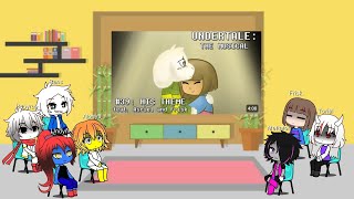 Undertale react to Undertale the musical - His Theme.