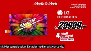 Bambaşka bir Futbol deneyimi yaşamanın, MediaMarkt’la Tam Zamanı | LG 65 inç 4K UHD TV 29.999 TL!