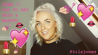 GRWM / MY DAY TO DAY HAIR AND MAKEUP TUTORIAL