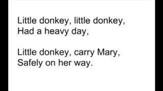 Little Donkey Karaoke/Backing/Lyrics GOOD FOR YOUNG VOICES