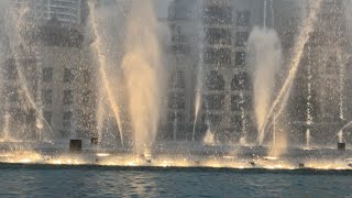 The Dubai Fountain Nozzles Closeup (I'll Never Love Again)