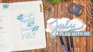 july 2022 bullet journal plan with me || 🌊 percy jackson & juice boxes