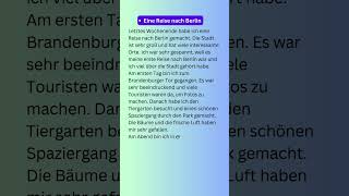 Eine Reise nach Berlin #deutsch #deutschlernen #learngerman #foryoupage #germanlessons