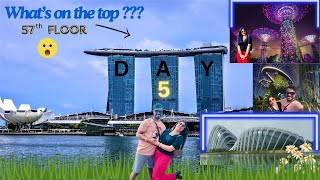 Day 5 in Singapore Exploring Marina bay Sands sky park ||Gardens by the bay - Light show || Rituals