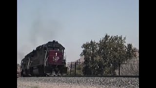 Southern Pacific Heavy Mixed Manifest Train at Woodford