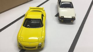 Initial D stop motion ae86 vs Rx-7 FD3S get me power scene | 200 subscribers special