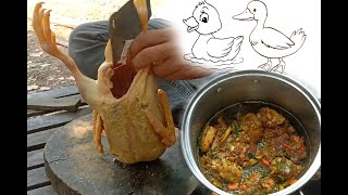 A simple but very tasty for Fried Hot Duck Recipe | Countryside Cooking