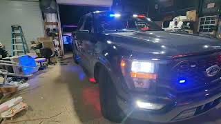 ILMODS - 2023 Ford F150 with Feniex Emergency Lights/Siren @Auxbeam @LASFIT @DieselLEDs Red Blue COP