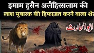 Imam Hussain AS Ki Lash Ki Hefazat karny Wala Sher Kon Tha | Imam Hussain Ki Shahadat #islamic