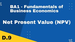 BA1 | Net Present Value (NPV) | CIMA | cimaselfstudy.com | Free CIMA Study Materials