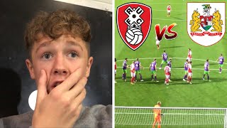 TYPICAL WENESDAY NIGHT * VLOG* Rotherham vs Bristol city