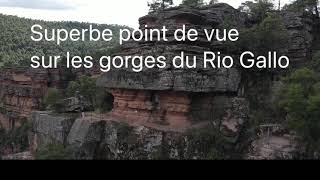 Survol des gorges du Rio Gallo