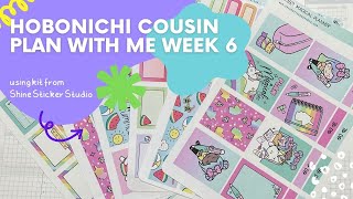 Hobonichi Cousin plan with me Week 6 2022