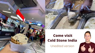 Cold Stone India- Inspired by Dylan Lemay!! Uncut Noise ASMR #dylanlemay🌸 Phoenix mall cold stone😋