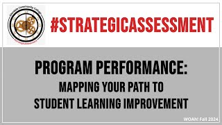 Program Performance: Mapping Your Path to Student Learning Improvement