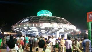 UFO at santosh mitra square durga puja