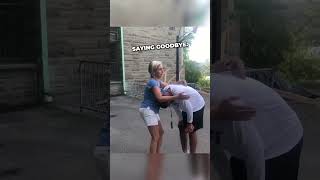 Football player got emotional saying his goodbye to his mom ❤️ #shorts #shortsvideo #shortsfeed