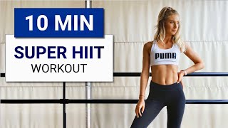 10 MIN SUPER HIIT WORKOUT - Full body workout to burn calories and boost mood